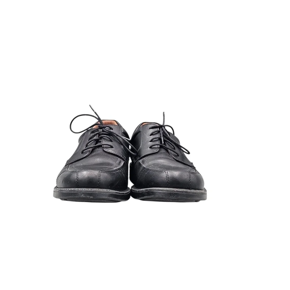 Johnston & Murphy Men's Size 11 M EUC XC4 Black Leather Sheepskin Oxfords Shoes